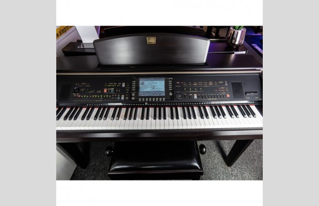 Used Yamaha CVP307 Satin Rosewood Digital Piano Complete Package (SN:GBRCLZ01014) - Image 1